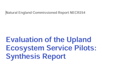 Evaluation of Upland Ecosystem Services Pilot Project