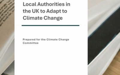 Mapping local authority powers and duties for climate adaptation